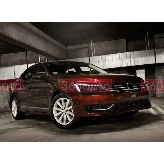 Передние фары на Volkswagen Passat B7 USA 2011-2015 FULL LED стиль A4 вместо штатных галогеновых фар