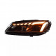 Передние фары на Volkswagen Passat B7 USA 2011-2015 FULL LED стиль A4 вместо штатных галогеновых фар