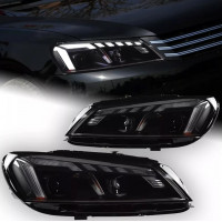 Передні фари на Volkswagen Passat B7 USA 2011-2015 FULL LED стиль A4 замість штатних галогенових фар