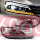 Передние фары на Volkswagen Passat B7 USA 2011-2015 Xenon стиль B8 вместо штатных галогеновых фар