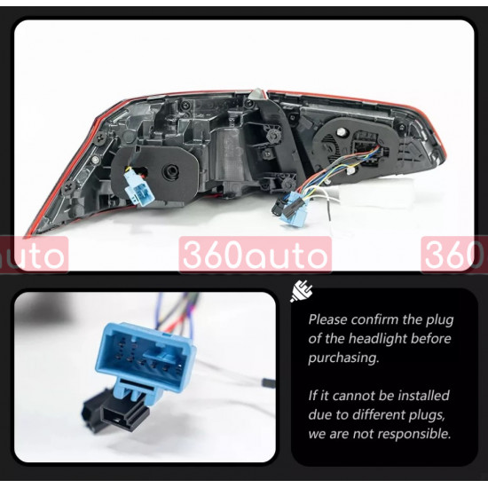 Задние фонари на Volkswagen Passat B8 2014-2020 Sedan LED стиль B8,5 2020+