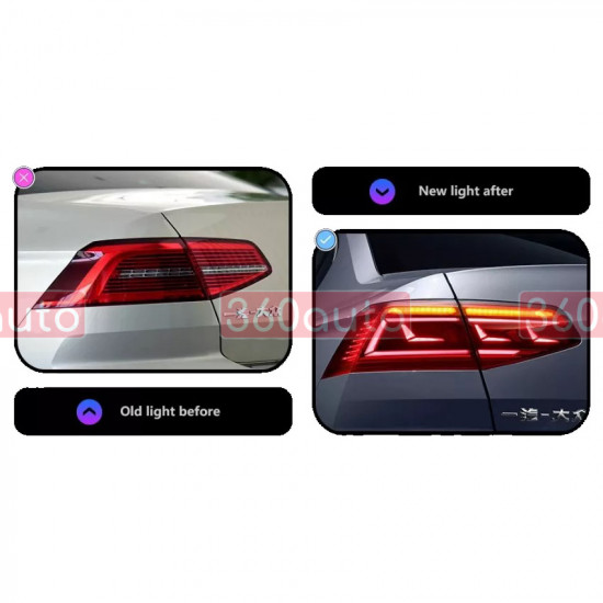 Задние фонари на Volkswagen Passat B8 2014-2020 Sedan LED стиль B8,5 2020+