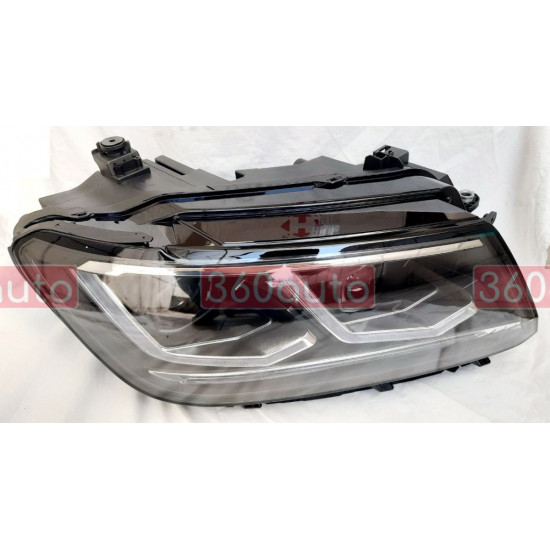 Передние фары на Volkswagen Tiguan 2015-2020 черные Full LED 2020 look