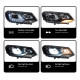 Передние фары на Volkswagen Touareg 2010-2014 Xenon взамен галогена