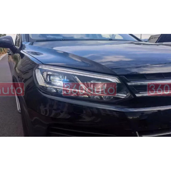 Передние фары на Volkswagen Touareg 2010-2014 TLZ FULL LED 2018 look