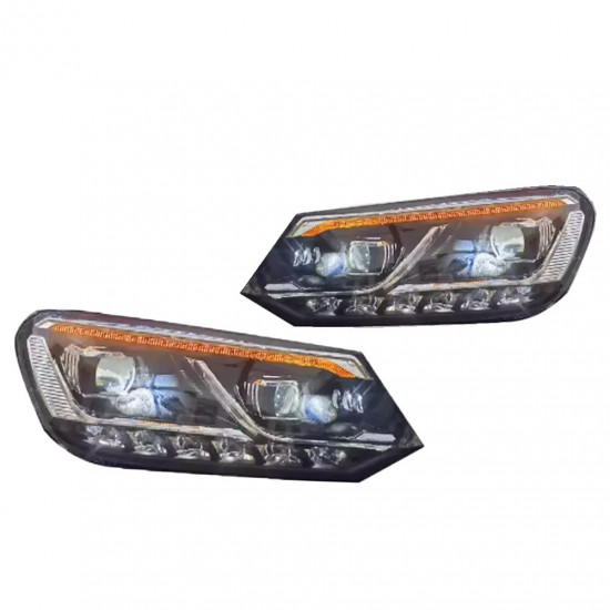 Передние фары на Volkswagen Touareg 2010-2014 TLZ FULL LED 2018 look