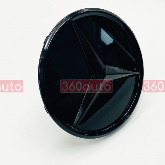 Емблема в решітку радіатора Mercedes C-class W205 2014-2021 A0008881000 Чорний глянець