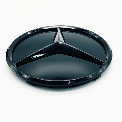 Емблема в решітку радіатора Mercedes C-class W205 2014-2021 A0008881000 Чорний глянець
