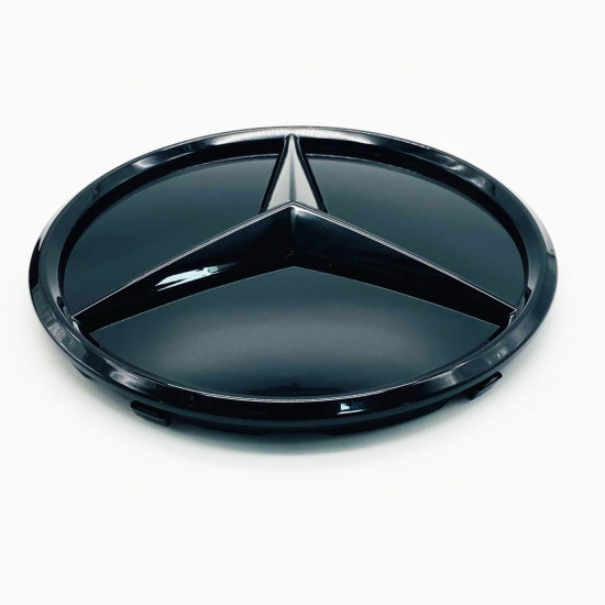 Емблема в решітку радіатора Mercedes C-class W205 2014-2021 A0008881000 Чорний глянець