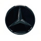 Емблема в решітку радіатора Mercedes C-class W205 2014-2021 A0008881000 Чорний глянець