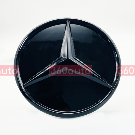 Емблема в решітку радіатора Mercedes GLS X166 2015-2019 A0008880111 Чорний глянець