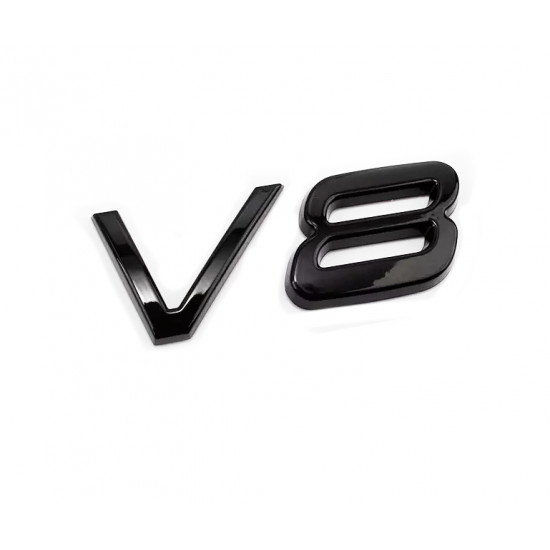 Автологотип емблема Volvo V8 Black чорний глянець