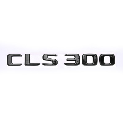 Автологотип емблема напис Mercedes CLS300 Black на кришку багажника чорний глянець