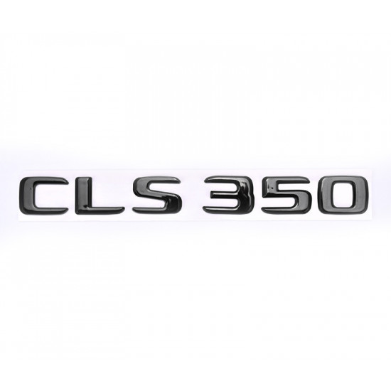 Автологотип емблема напис Mercedes CLS350 Black на кришку багажника чорний глянець