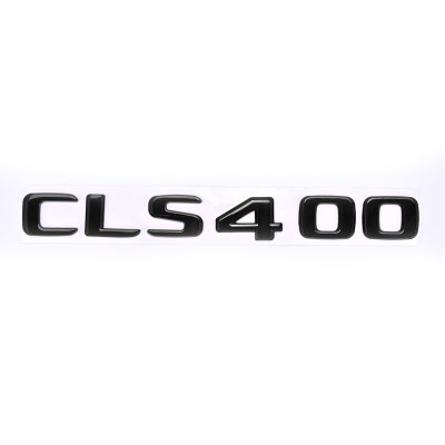 Автологотип емблема напис Mercedes CLS400 Black на кришку багажника чорний глянець