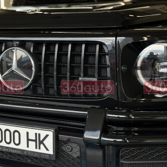 Емблема в решітку радіатора Mercedes G-Klass 2018- G63 AMG Чорний глянець