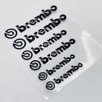 Наклейки на супорт Brembo чорні рівні