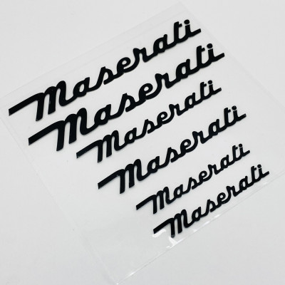 Наклейки на супорт Maserati чорні