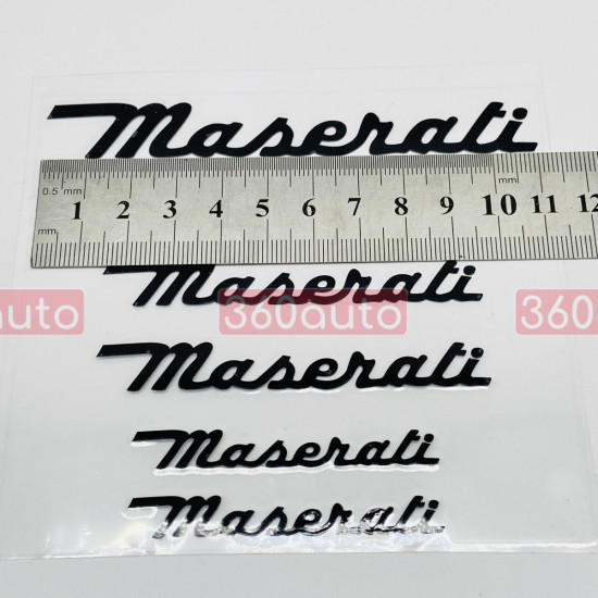 Наклейки на супорт Maserati чорні
