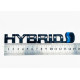 Автологотип шильдик эмблема надпись Toyota Hybrid Black глянец 150мм