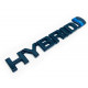 Автологотип шильдик эмблема надпись Toyota Hybrid Black глянец 135мм
