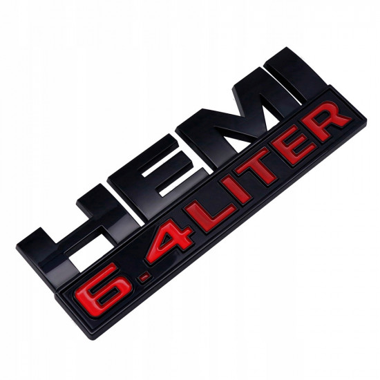 Автологотип шильдик эмблема Hemi 6.4 Liter black 68247898AA