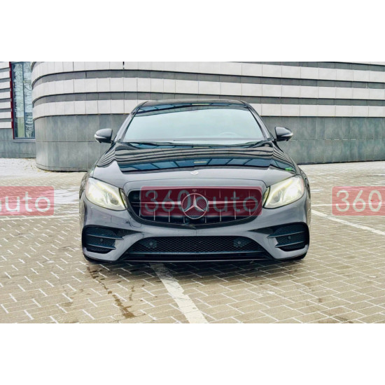 Решетка радиатора Full Black (стиль AMG E63 S) на Mercedes-Benz E-Class W213 2016-2020 года