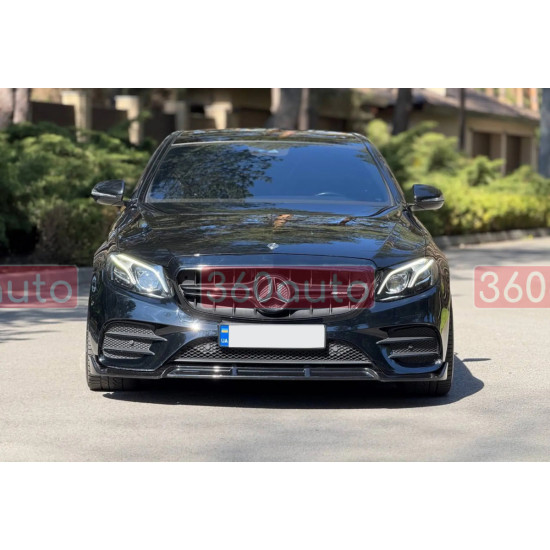 Решетка радиатора Full Black (стиль AMG E63 S) на Mercedes-Benz E-Class W213 2016-2020 года