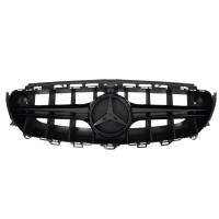 Решетка радиатора Full Black (стиль AMG E63 S) на Mercedes-Benz E-Class W213 2016-2020 года