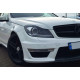 Решетка радиатора SL Flat Black на Mercedes-Benz C-Class W204 2007-2014 года