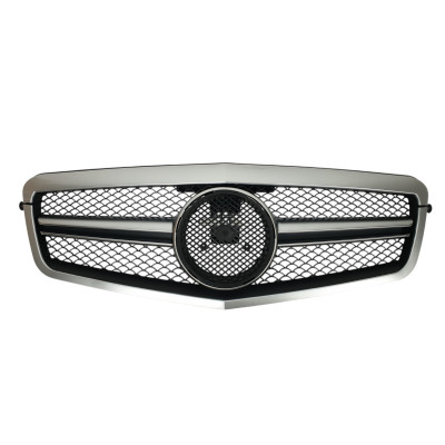 Решетка радиатора SL Silver на Mercedes-Benz E-Class W212 2009-2013 года