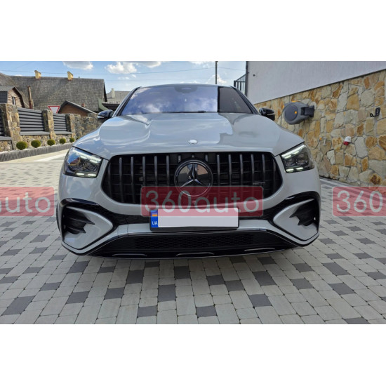 Решетка радиатора (GT Full Black) AMG на Mercedes-Benz GLE-Class W167 2023-2024 года