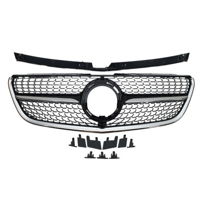 Решетка радиатора (Diamond Black) на Mercedes-Benz VITO-Class W447 2019-2023 года