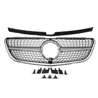 Решетка радиатора (Diamond Silver) на Mercedes-Benz VITO-Class W447 2019-2023 года