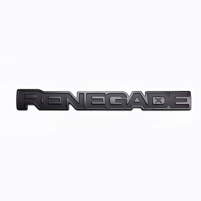 Автологотип эмблема надпись Jeep Renegade на дверь черный мат