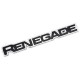 Автологотип эмблема надпись Jeep Renegade на дверь хром