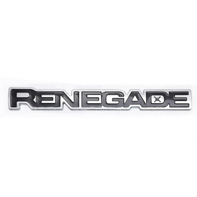 Автологотип эмблема надпись Jeep Renegade на дверь хром