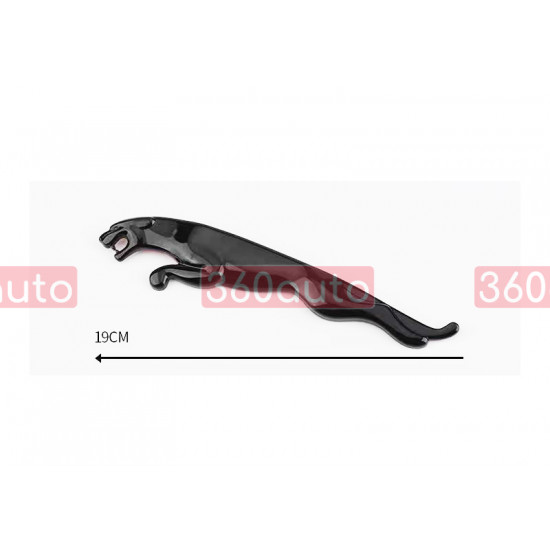 Автологотип шильдик эмблема Jaguar Black 190мм