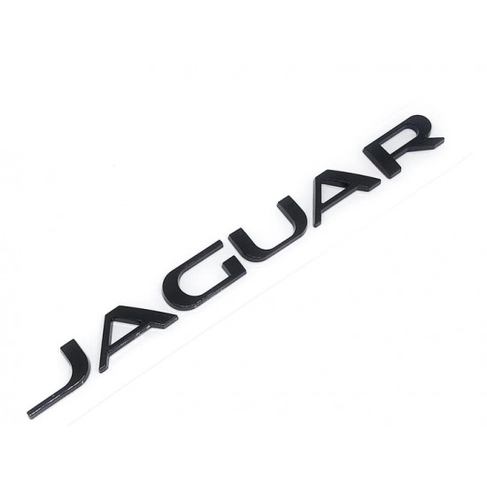 Автологотип шильдик эмблема надпись Jaguar Black черный глянец