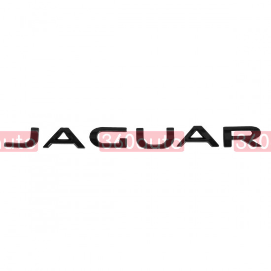 Автологотип шильдик эмблема надпись Jaguar Black черный глянец