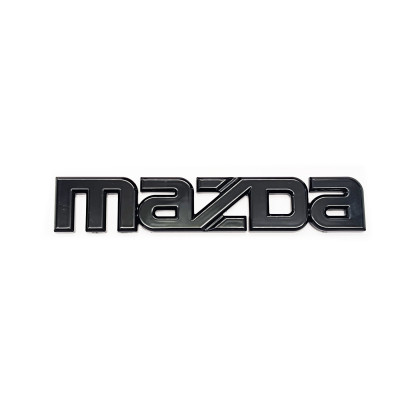 Автологотип напис Mazda чорний глянець