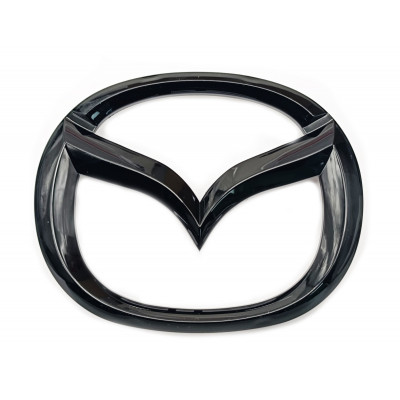 Эмблема в решетку радиатора Mazda CX-5 черный глянец