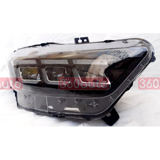 Передние фары на Ford Mustang 2014-2017 Full LED 2024 look черные
