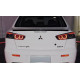 Задние фонари на Mitsubishi Lancer X 2007-2017 LED черный стиль JDM