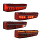 Задние фонари на Audi A6 C7 2011-2015 Sedan Full LED красные