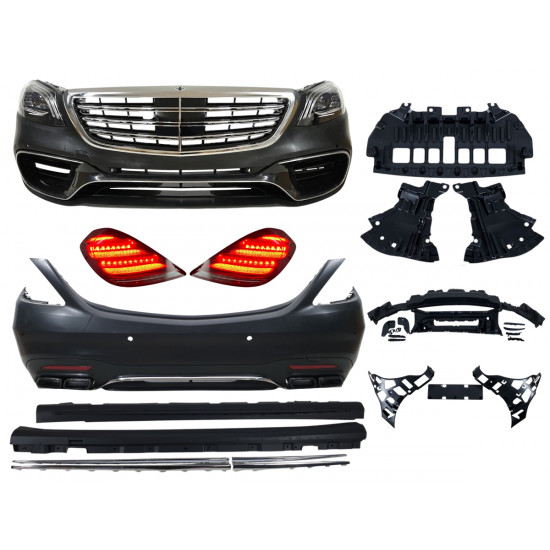 Комплект рестайлинга (стиль S63 AMG 2017+) на Mercedes-Benz S-Class W222 2013-2017 года