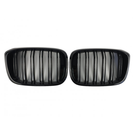 Ноздри Черный глянец (Двойные M-Look) Китай на BMW X3 G01 2018-2022