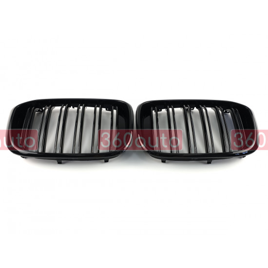 Ноздри Черный глянец (Двойные M-Look) Китай на BMW X3 G01 2018-2022