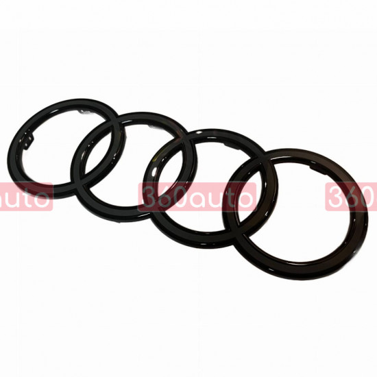 Автологотип черная эмблема Audi Q7 2024- Black Edition в решетку радиатора 4M0853605B716