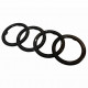 Автологотип черная эмблема Audi Q7 2024- Black Edition в решетку радиатора 4M0853605B716
